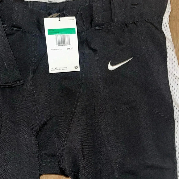 NIKE MENS PRO VAPOR FOOTBALL SHORTS SIZE XL in CASUAL BLACK/WHITE - Picture 7 of 8